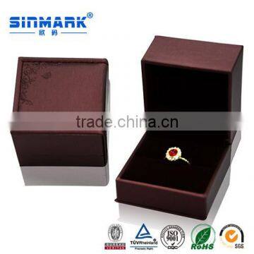 China Manufacturers Wholesale Wine Red Custom PU Jewelry Box photo-5