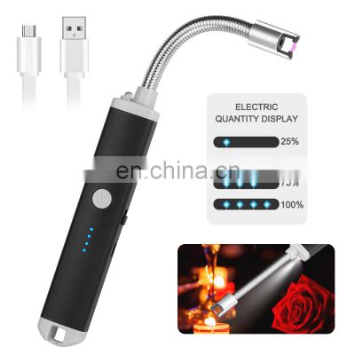 Hot Selling Rechargeable Electric Safety Switch Single Arc BBQ USB Candle Lighter for Kitchen