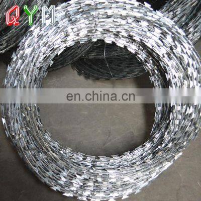 Helical Razor Wire Barbed Tape Concertina Razor Blade Wire photo-3