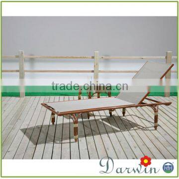 BEST PE Rattan Hotel Furniture Sun Armless French Chaise Lounge