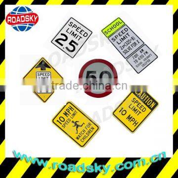 Speed Limited Reflective Aluminum Road Signes For Cars