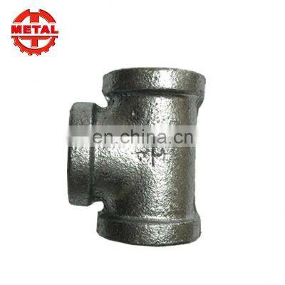 excellent material galvanized malleable iron pipe fitting tee for pipes