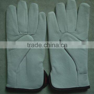 AB grade goat skin driving drivers gloves with full linning