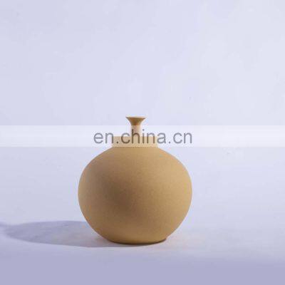 Chinese Decor Ceramic Vase Home Decorative Vintage Flowers Round Vase photo-4