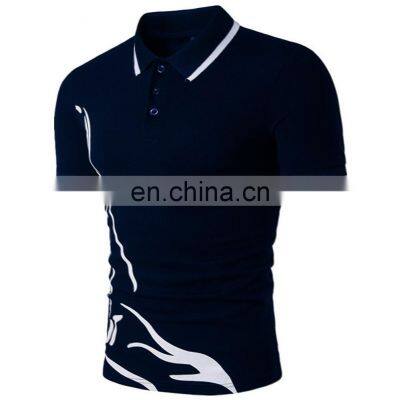 2021 New Polo Shirt Men Short-sleeved Casual Slim Solid Color Polo Shirt Shrink-proof Quick-drying Outdoor Leisure Polo Shirt photo-3