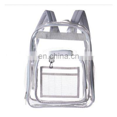 Custom Clear Pvc Waterproof, Backpack Large Capacity Black Children Unisex Backpack School Bags/ photo-5