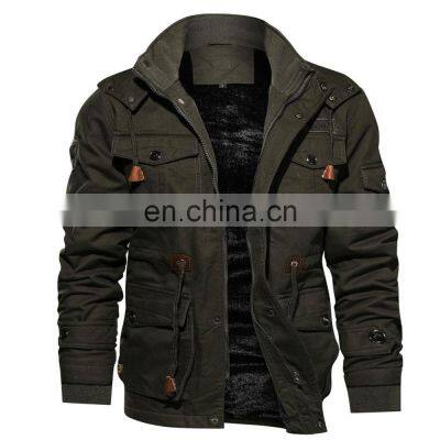 Winter Fleece Jackets Quality Military Mens Pilot Jacket Warm Thicken Outerwear Plus Size Jacket