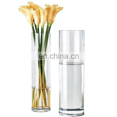 cylinder glass vases tube wedding centerpiece clear