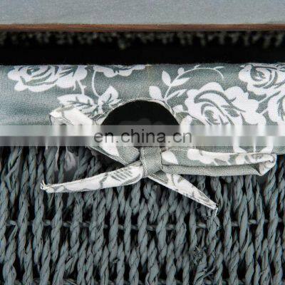 WICKER CHEST DRAWER BASKET MAIZE BEDSIDE CABINET RETRO STORAGE UNIT CUPBOARD photo-5