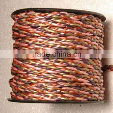 Flat Braided Leather Cords