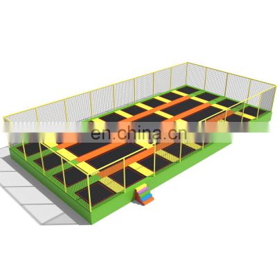 playground jump trampoline with safety net