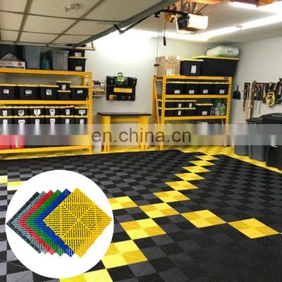 CH Brand New Material Interlocking Anti-Slip Oil Cheapest Resistant Non-Toxic 40*40*2cm 40*40*2.5cm Garage Floor Tiles