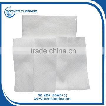 [soonerclean] White Color Embossed/Plain Germany Nonwoven Static 100% Polyester Floor Wipe/Wipes photo-4