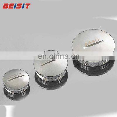 High Quality Nickel Plated Brass Metal Screw Hole Vent Plug Stop With O-ring photo-3