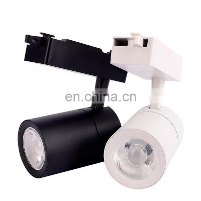 Showroom track lights 20w 30w 40w 2 wires model 360 degree adjustable led track lights COB gu10 track light