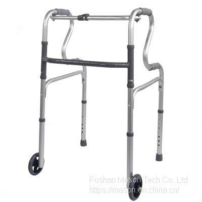 Rollator Walker Folding Lunge Walking Frame Lightweight Aluminium With Wheels photo-4