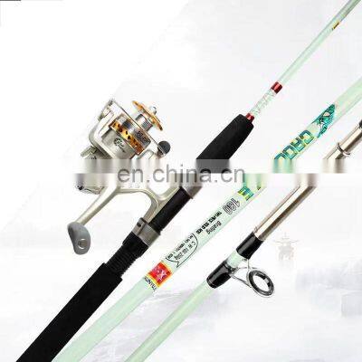 Byloo Two Sections 1.35m 1.5m 1.65m 1.8m 2.1m 2.4m 2.7 m Spinning Rods 100-250 CW Color Painting Fiberglass Surf Fishing Rod