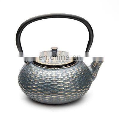 2022 high quality outdoor camping wholesale cast iron teapot