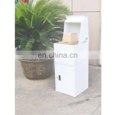 Galvanized Mount Locking Mail And Parcel Drop Box Delivery Box