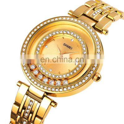 Chinese Wholesale Watches SKMEI 1740 Diamond Ring Low Price Cheap Watch Reloj de Mujer