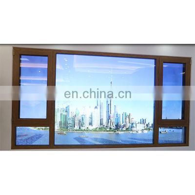 Windows casement with glass windows aluminum profile french window models