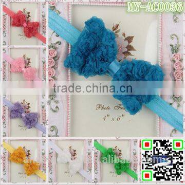 Mini many rose flower hair accessories factory latest hairband designs top baby headband MY-AC0036