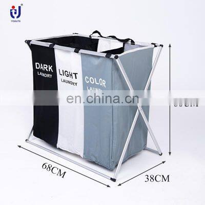 Collsilicone Apsible Mini Wicker Folding Laundry Basket Hands Free With Baby Animals photo-2