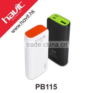 HAVIT HV-PB115 Colorful slim External Battery Power Bank 18650 battery rechargeable battery for mobile