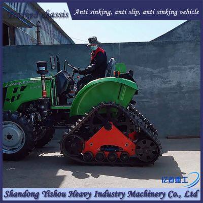 Customized Modification of Anti Sinking Triangular Track Wheels for High-power Tractors to Increase Power photo-3