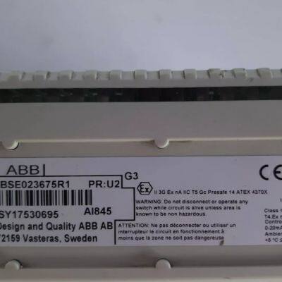 ABB AI845 3BSE023675R1 Analog Input S/R HART 8 ch