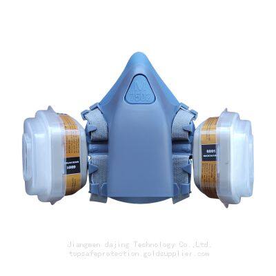 7502 Dustproof Reusable Respirator 7 one one set  half face gas mask with Filters for Painting, Dust, Welding, Resin and Organic Vapor Gas