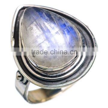 RAINBOW MOON STONE 925 STERLING SILVER RING ,925 STERLING SILVER JEWELRY WHOLE SALE,JEWELRY EXPORTER