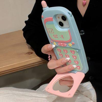 The Three-dimensional PHS Flip Mirror Holder Protects the Shockproof Mobile Accessory Phone 12 13 14 15 Pro Max photo-3