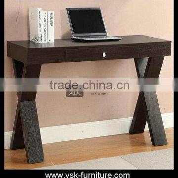 DK-018 Hotel Bedroom Laptop Computer Table Cross Legs Wood Table