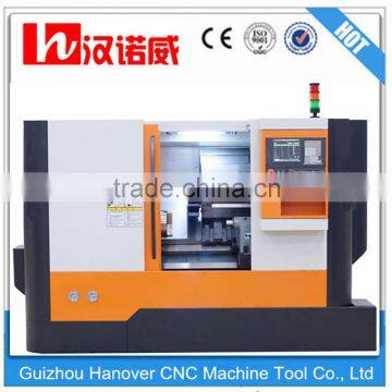 Construction lathe machine CKX360E with 8'' hydraulic chuck 53mm spindle bore 8/10 hydraulic turret cnc tools made in china