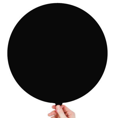 Schwarze gro?e Luftballons in den Gr??en 18 Zoll, 36 Zoll und 72 Zoll, runde Form, aus Latex, mit Glückwünschen und 