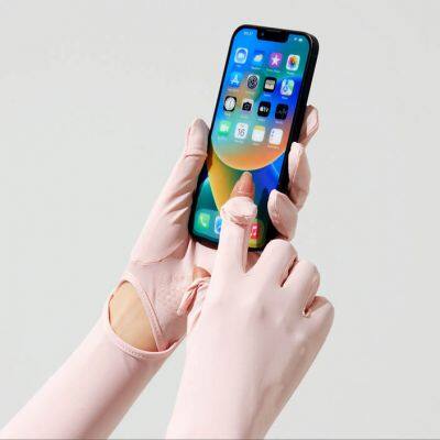 Wholesale Unisex UV Long Sun Fishing Gloves UPF 50+ Protective Made of Polyester for Cycling and Fishing photo-5