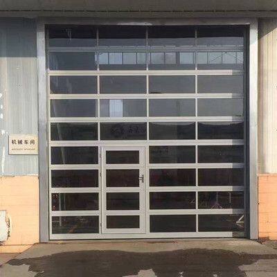 Modern Automatic Aluminum Tempered Glass Garage Door Commercial Sectional Overhead Remote for Villas Factory Direct