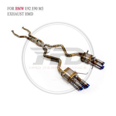 HMD Exhaust Titanium Catback for BMW E92 E90 M3/M2 G87/M2C F87/M3 M4 F8X Car Accessories High-performance Exhaust Whatsapp+86 18946955156