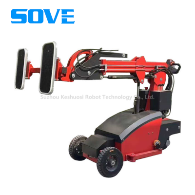 SOVE Large Glass Electric Suction Cup Cart Push-Type Rotating Installation for Home Use Condition New