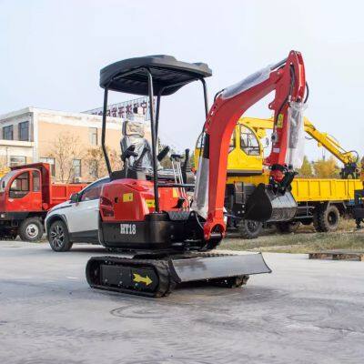 Mini Excavator Bulldozer Blade 2000kg Mini Garden Excavator Compact Mini Excavator photo-1