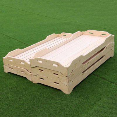 Kindergarten Napping Bed, Children's Special Bed, Wooden Bed for Nursery Class, Early Education and Lunch Break, Solid Wood Bed for Primary School Students