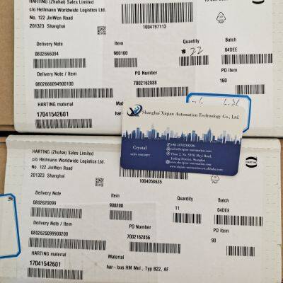 Коннектор HARTING 39500000420 двойная пластиковая версия, защитное покрытие из черного пластика PBT, серебряный металл ABS