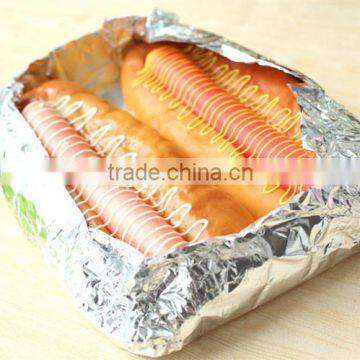 food wrapping service aluminum foil in box with sawtooth