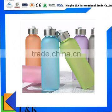 promotional gift frosty sports water bottle/plastic drinking water bottle