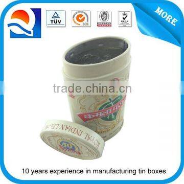 wholesale oval vintage tin box packaging