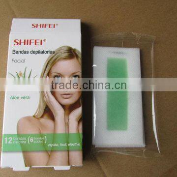shifei Spainish facial cold wax strips