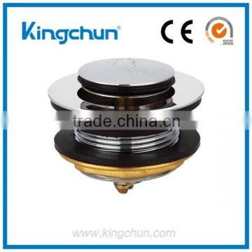 Bathtub Waste and Overflow Brass Strainer Assembly Course Thread Bushing and Tiptoe Stopper