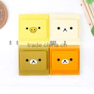 Candy colors waterproof anti-dust silicone light switch cover