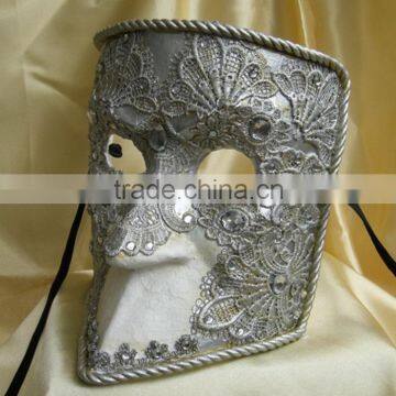 Hot Sell on Ebay Venice Mask Masquerade Birthday Party Mask Black Lace Half Face Venetian Mask With Drills Decoration photo-5